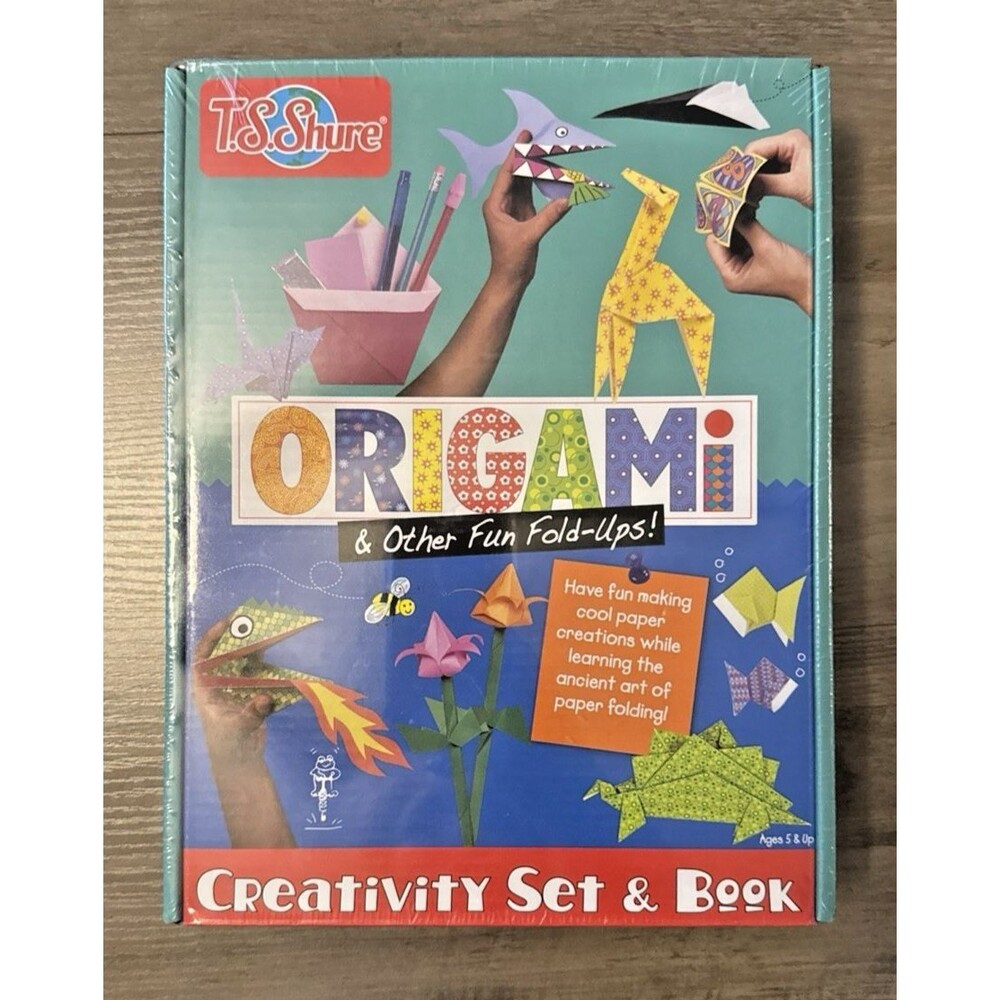T.S. Shure Origami Creativity Set & Book Paper Folding Kit NEW